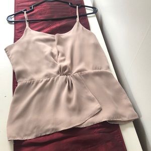 Nude spaghetti strapped tank Size M
